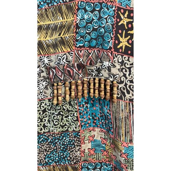 Vintage‎ 100% Silk Diane Gilman Patchwork Vest Size Small (S) - Picture 4 of 9